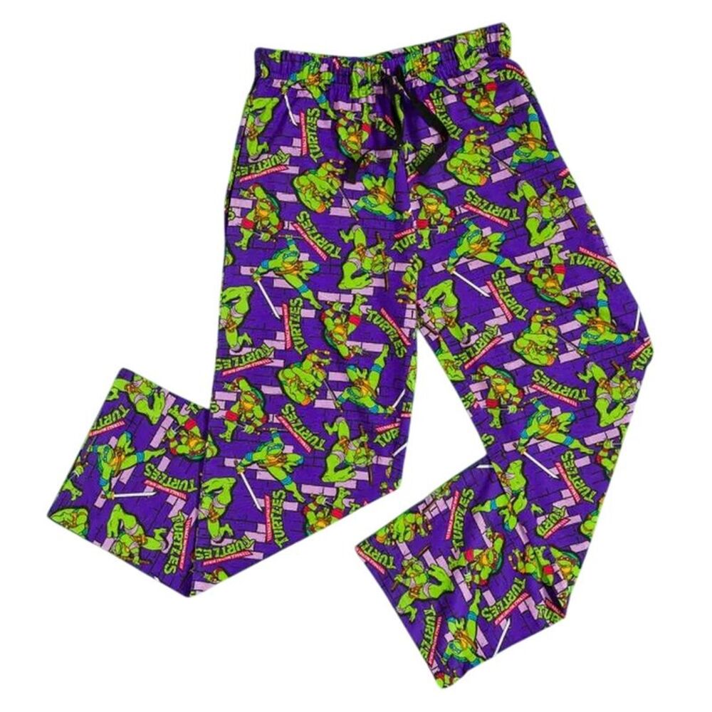 Teenage Mutant Ninja Turtles Mens Wall Lounge Pants / Purple/Green